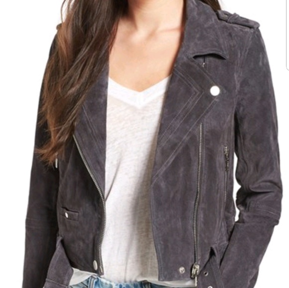 Blank NYC Grey suede moto jacket - Picture 7 of 7
